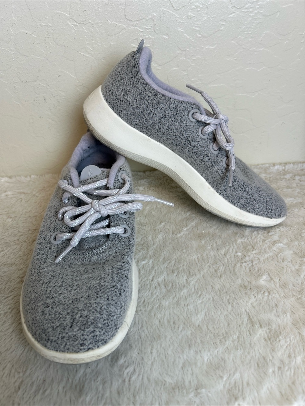 Allbirds Womens Gray Wool Runners Low Top Lace Up Shoes Sneakers Running Size 9